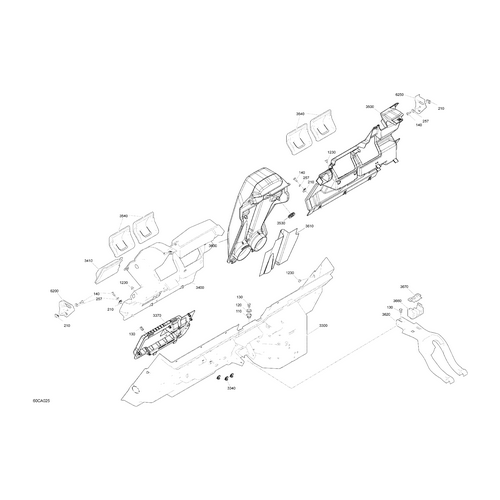 Can-Am - Middle Upper Rear Bulkhead - 707900649