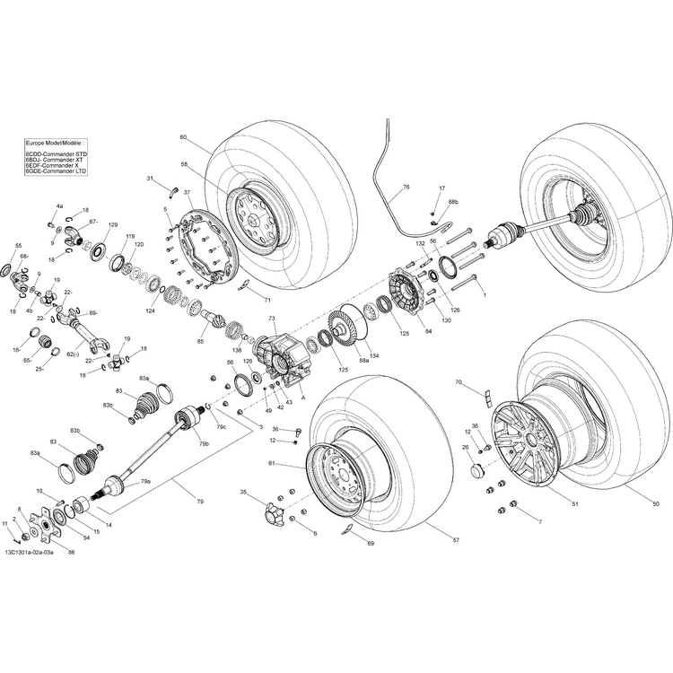 Can-Am - Differential Shim Kit - 703500835
