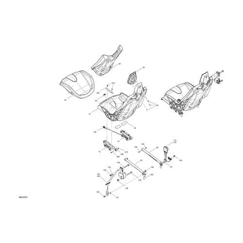Can-Am - Seat Rail - 708003064