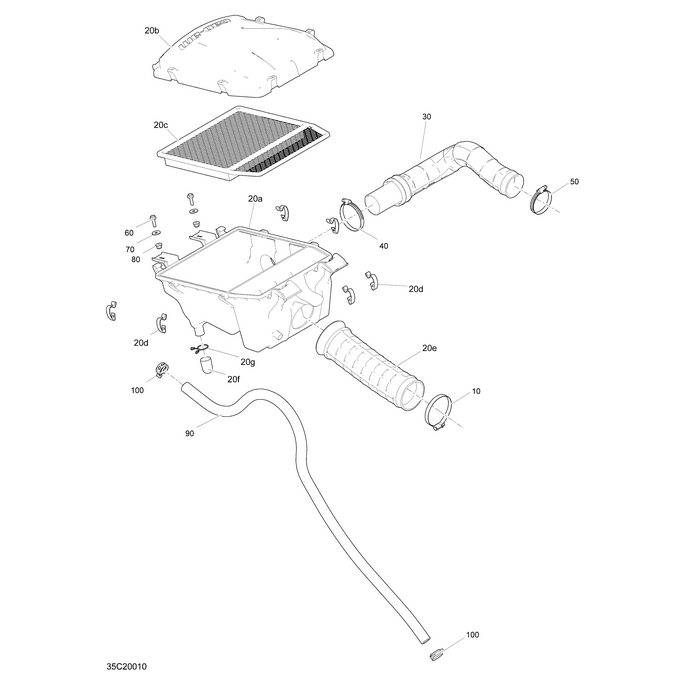 Can-Am - Air Intake Silencer Base - 707800517