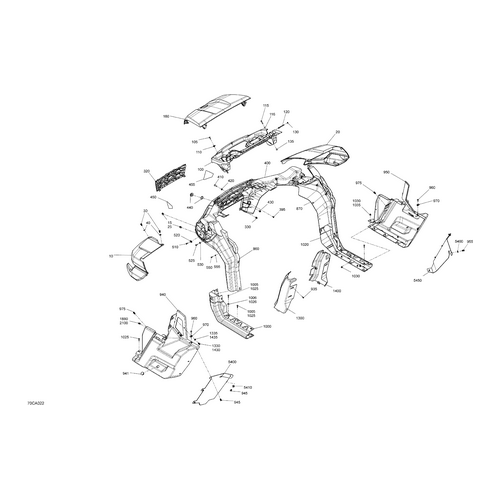 Can-Am - LH Front Lateral Panel - 705008152