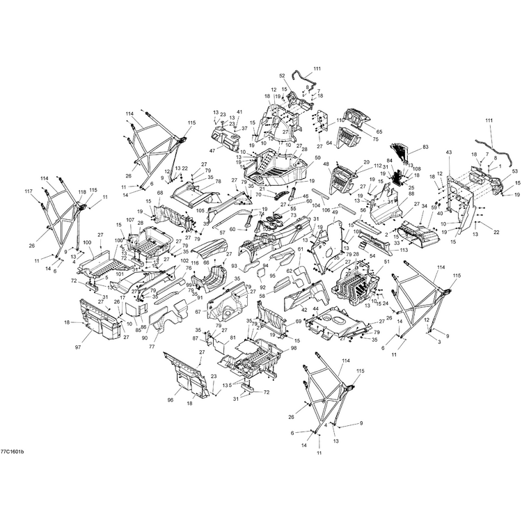 Can-Am - LH Mid Floor - 707900084