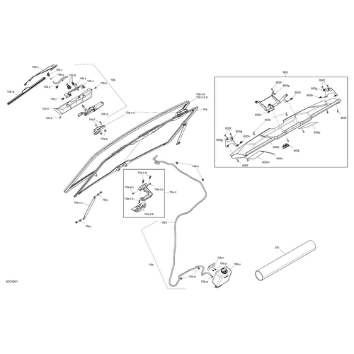Can-Am - Cover Support Assy - 705800073