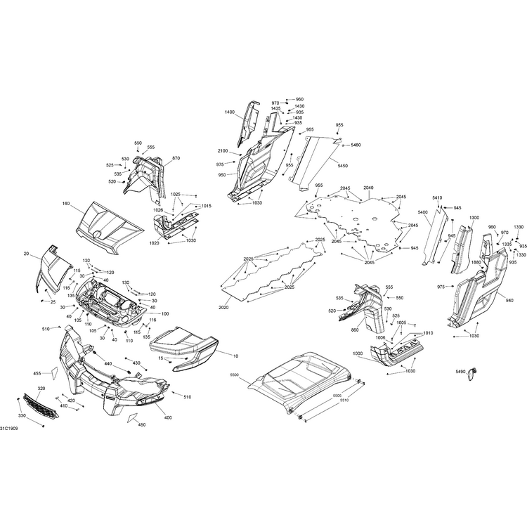 Can-Am - Rear LH Side Panel - 705012704