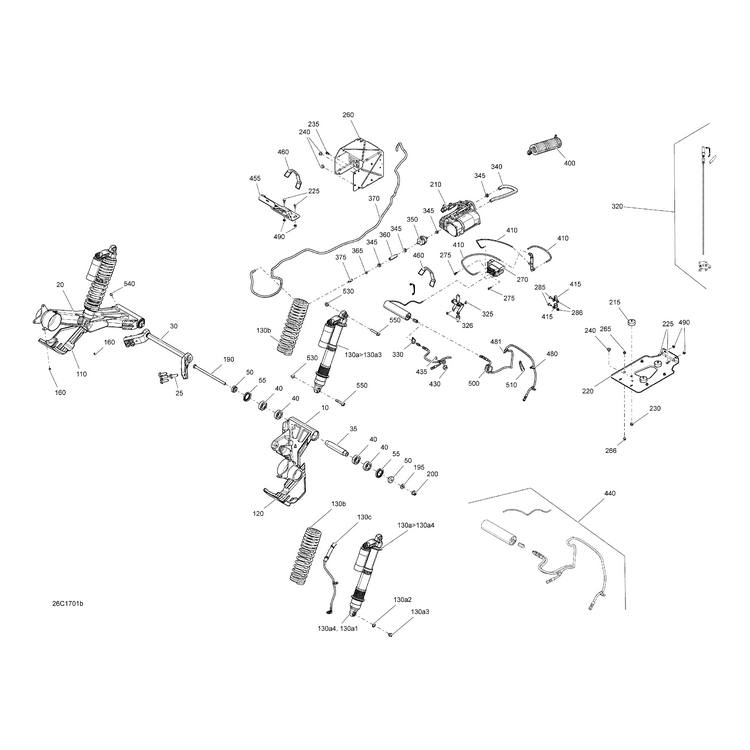 Can-Am - Black Rear Spring - 706001040