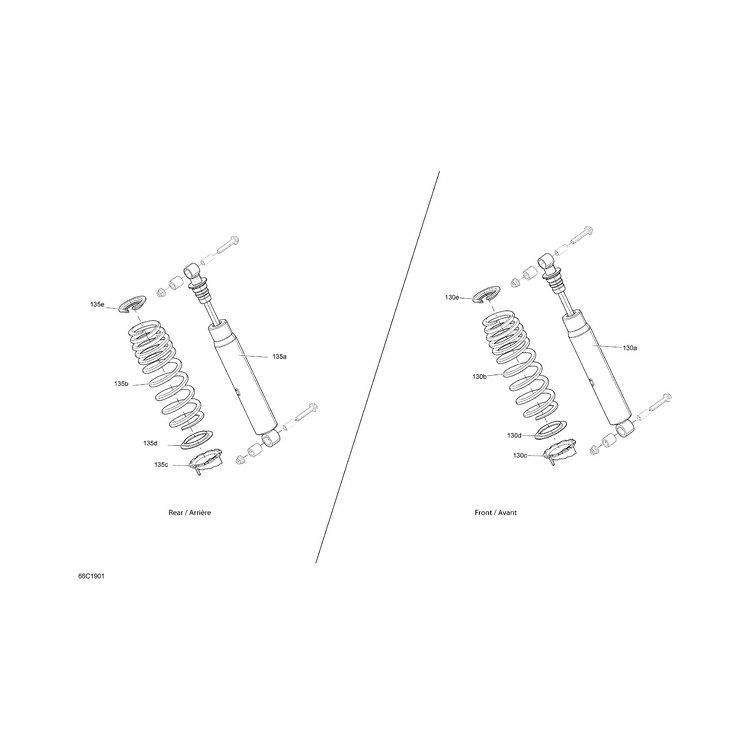 Can-Am - Black Rear Spring - 706002526