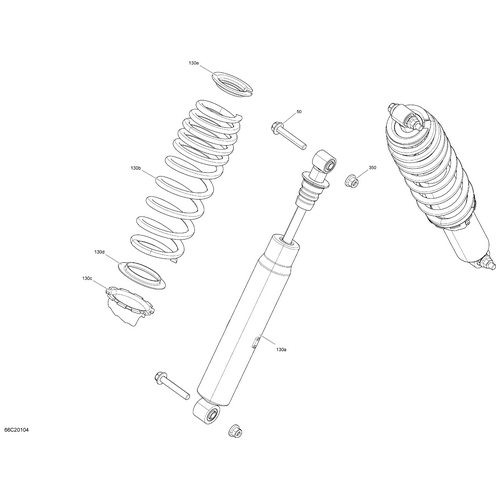 Can-Am - Black, Front Spring - 706202774