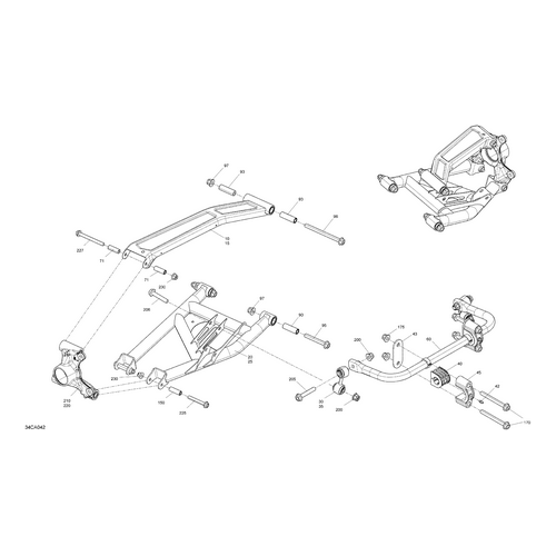 Can-Am - LH Rear Knuckle Assy - 715008057