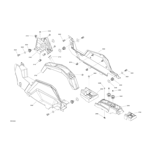 Can-Am - Rear Top Console - 707900547