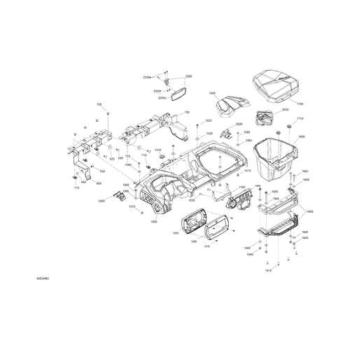Can-Am - Center Mirror Kit - 715004924