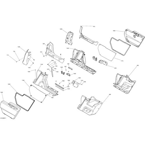 Can-Am - RH Middle Side Panel - 705014751