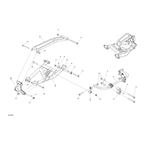 Can-Am - LH Rear Knuckle Assy - 715006137