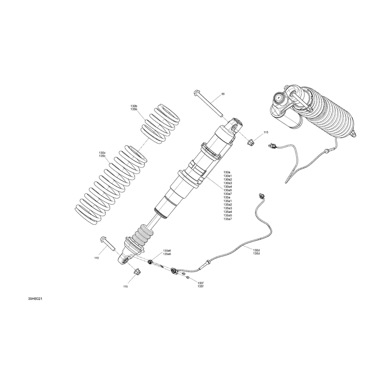 Can-Am - Dazzling Blue, Compression Spring - 706204319