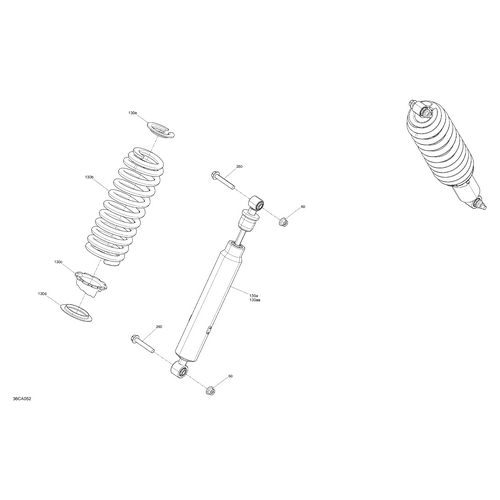 Can-Am - Manta Green, Front Compression Spring - 706203795