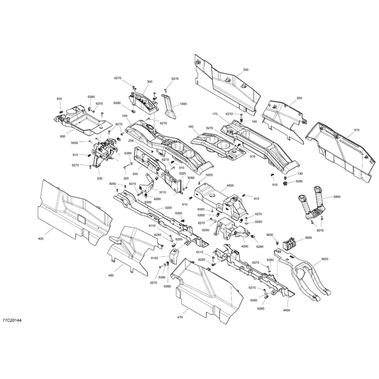 Can-Am - Front Console Kit - 715005025