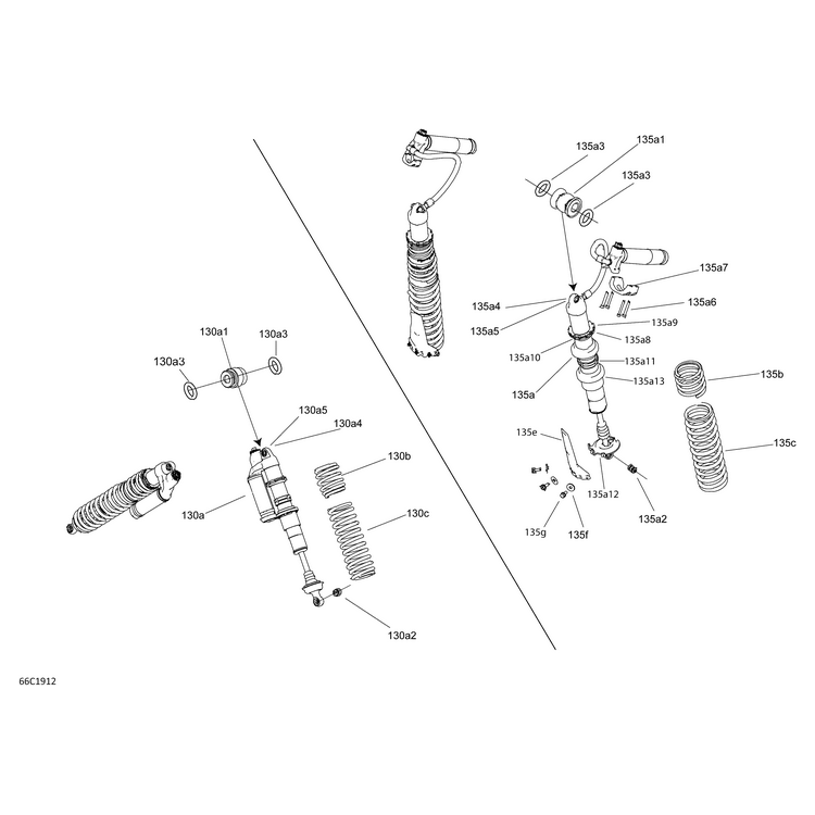 Can-Am - Liquid Gold, Rear Compression Spring - 706003287