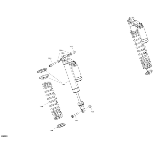 Can-Am - Black Rear Spring - 706002801