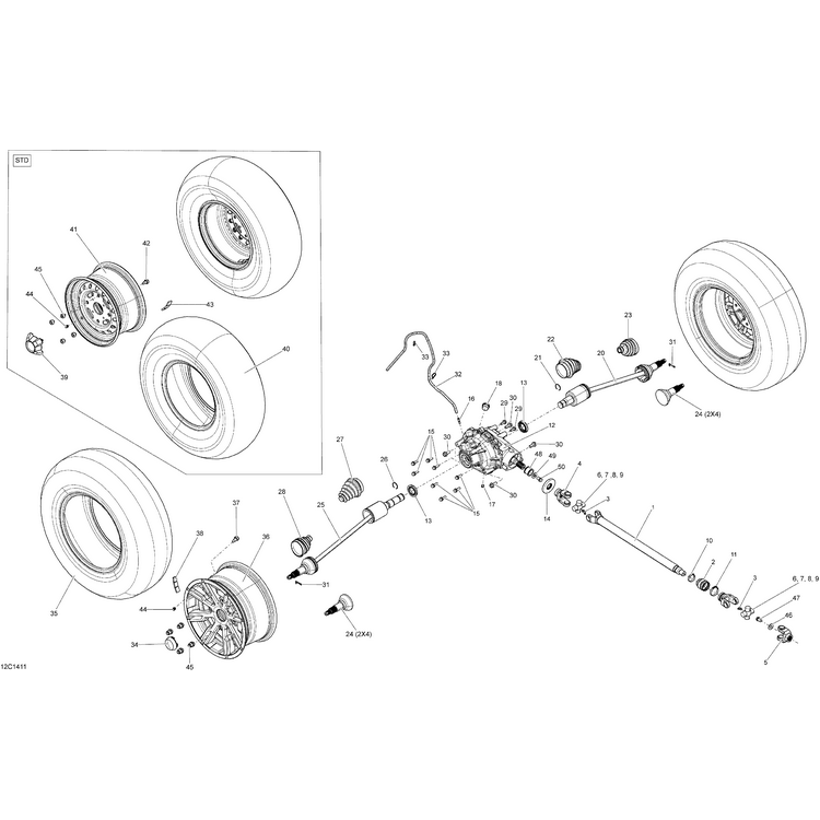 Can-Am - Boot Wheel Kit - 705501831