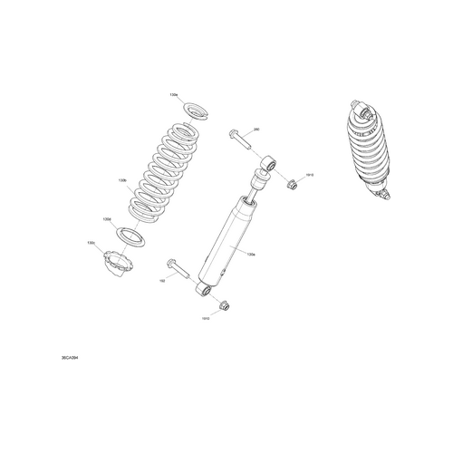 Can-Am - Deep Black, Compression Spring - 706205394