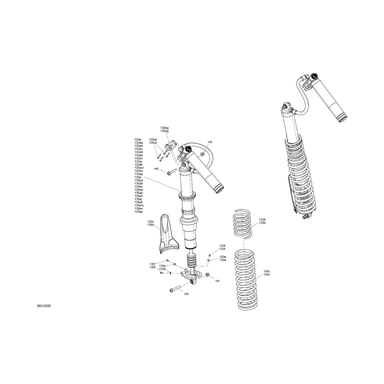 Can-Am - Chalk, Compression Spring - 706004169