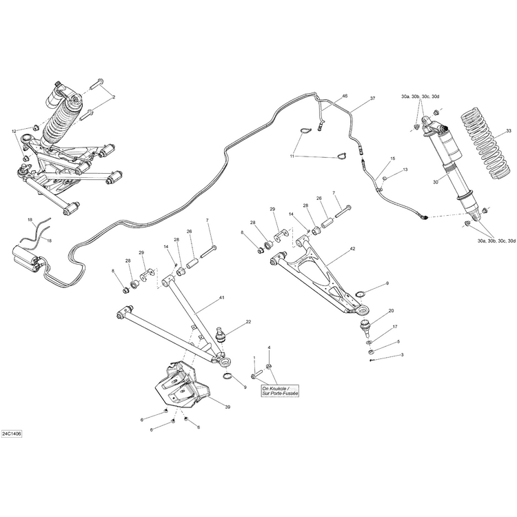 Can-Am - LH Front Hose Assy - 706201965