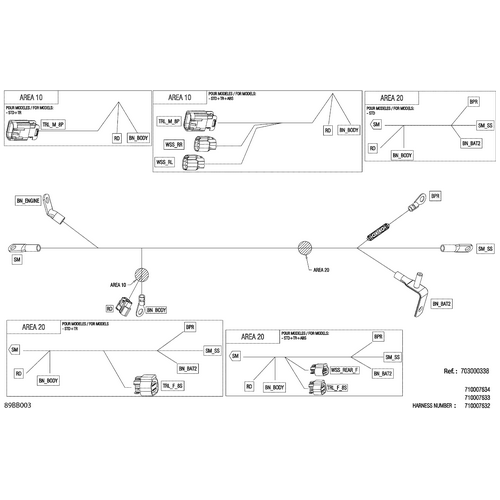 Can-Am - Voltage Regulator Wiring Harness - 710007632