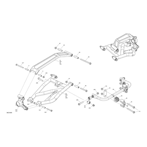 Can-Am - Manta Green, LH Lower Suspension Arm - 706003729