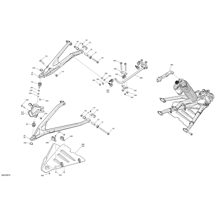 Can-Am - Orange Crush, RH Upper Suspension Arm - 706204101