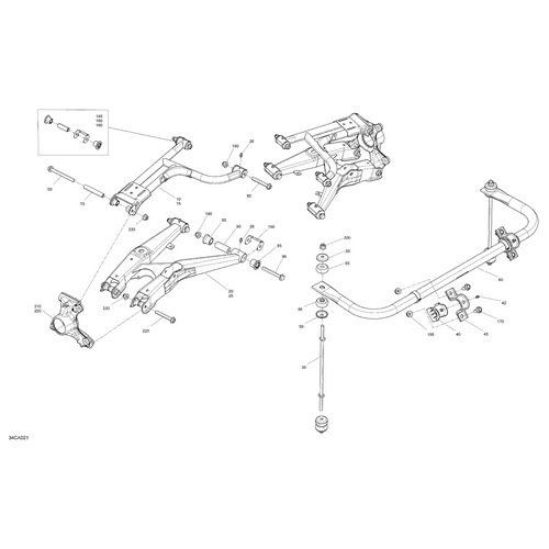 Can-Am - Rear Left Machined Knuckle - 706002809