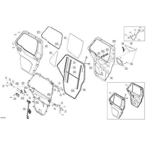 Can-Am - LH Interior Latch Kit - 703500915