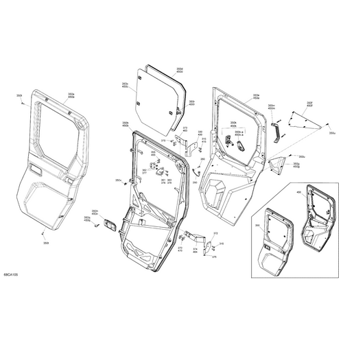 Can-Am - RH Interior Latch Kit - 703501003