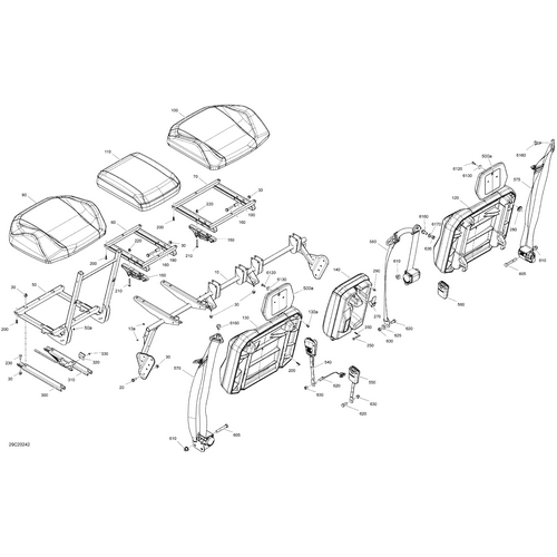 Can-Am - Backrest Assy - 708002563