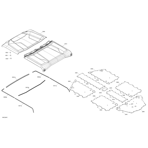 Can-Am - Rear Roof - 705800067