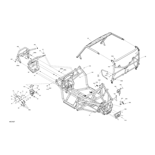 Can-Am - Deep Black, Front Bumper - 715005754