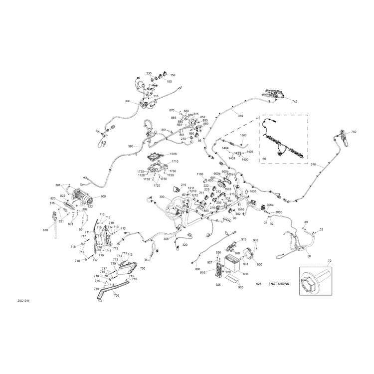 Can-Am - LH Low Beam Assy - 710004658