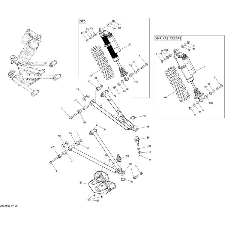 Can-Am - Front Shock - 706202248
