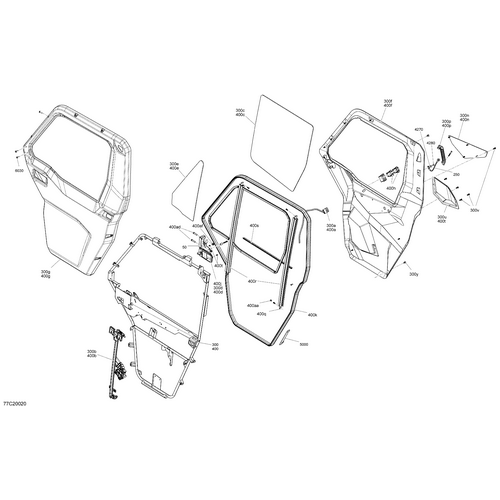 Can-Am - RH Routed Inner Door - 705800323