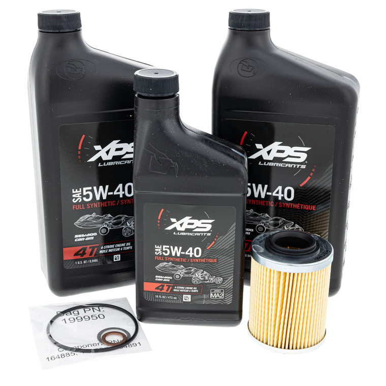 Can-Am 9779488 BRP 4T 5W-40 Full Synthetic Oil Change Kit 500 V-Twin