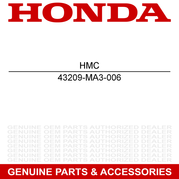 Honda 43209-MA3-006 Piston Seal XR Super ST 1000 900 500 600 700 250