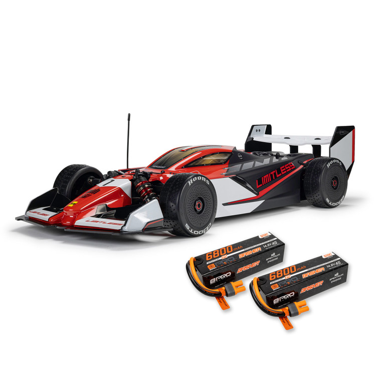 Arrma - 1/7 ARRMA LIMITLESS 120 8S + (2) 14.8V 6800mAh 4S 120C Smart G2 Pro Basher LiPo Batteries: IC5 - 7816SPMX