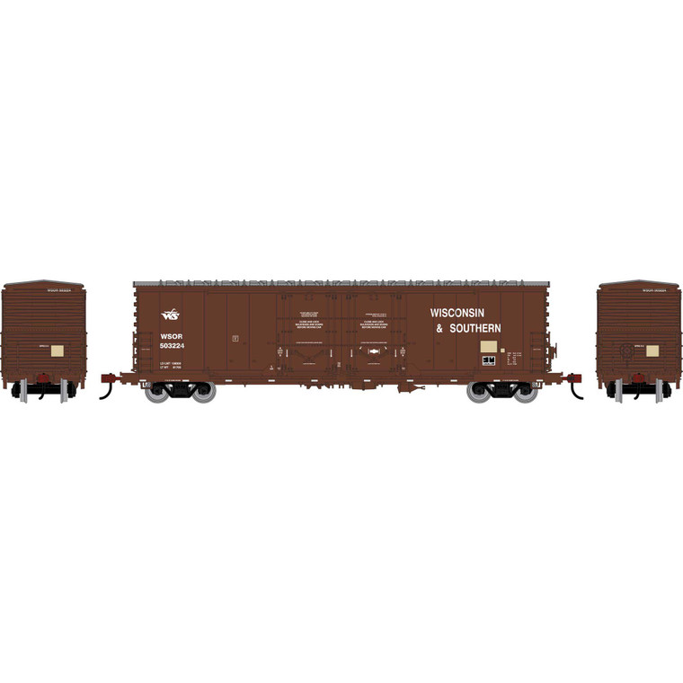 Athearn - HO ATH 50' Evans Double Plug Door Box Car, WSOR #503224 - 3637