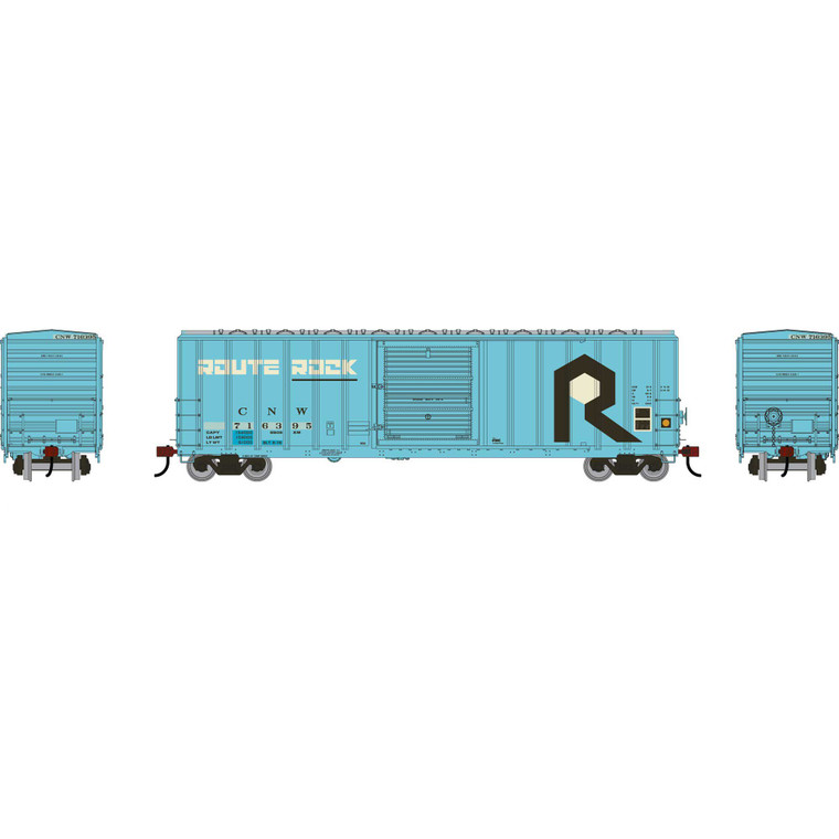 Athearn - HO ATH 50' FMC 5347 Single Door Box Car, Primed For Grime CNW #716395 - 3665