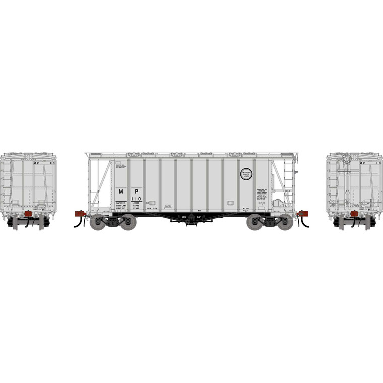 Athearn - HO GEN GATC 2600 Airslide Covered Hopper- Early, MP #110 - G-3185