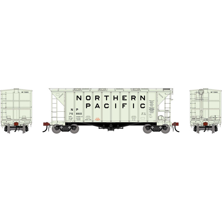 Athearn - HO GEN GATC 2600 Airslide Covered Hopper- Intermediate, NP #75860 - G-3182