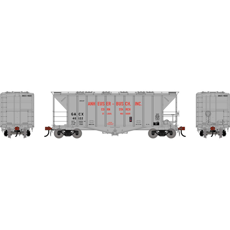 Athearn - HO GEN GATC 2600 Airslide Covered Hopper- Late, GACX #46122 - G-3169