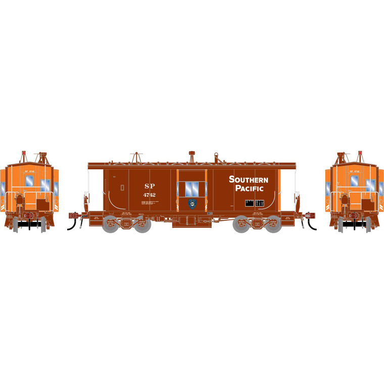 Athearn - HO GEN ICC Bay Window Caboose w/Lights & Sound, SP Police #4742 - G-3220