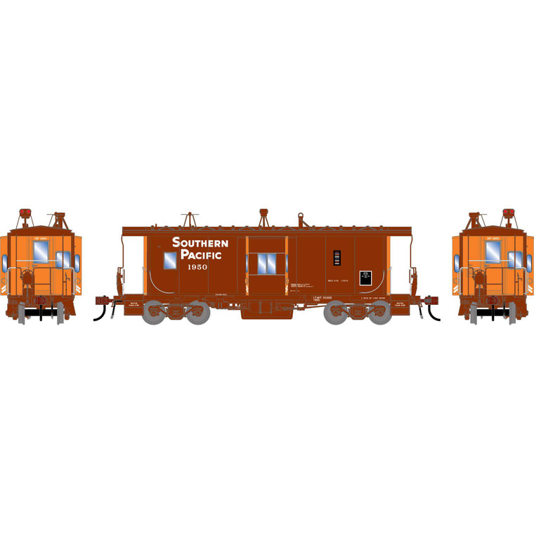 Athearn - HO GEN ICC Bay Window Caboose w/Lights, Early SP #1950 - G-3195