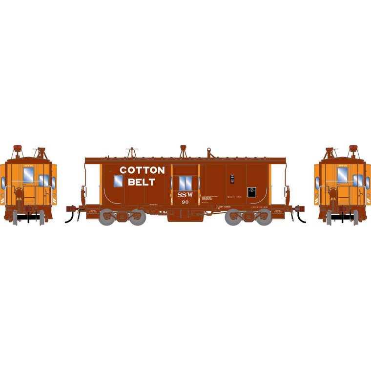 Athearn - HO GEN ICC Bay Window Caboose w/Lights, Early SSW #90 - G-3203