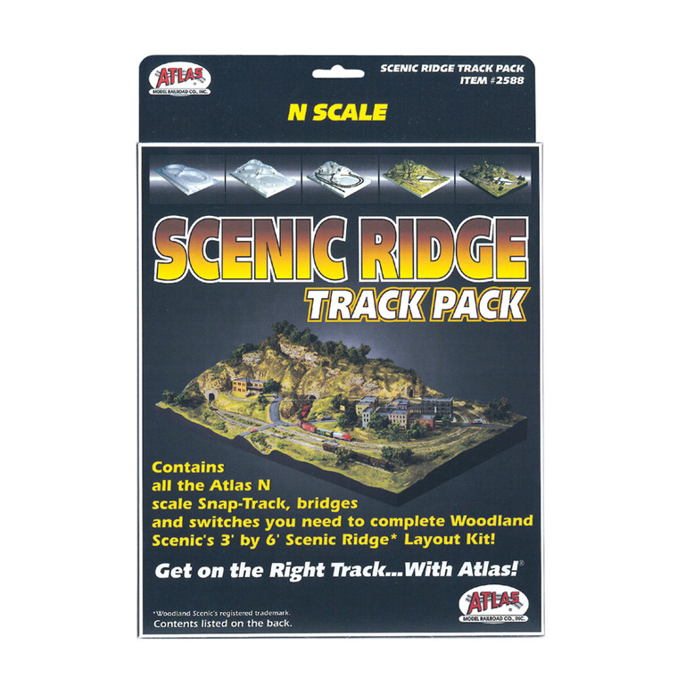Atlas Model Railroad - N Scenic Ridge Track Package - 2588