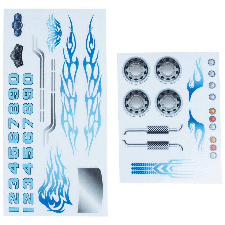 Bsa - Boy Scouts - Blue Flames Decals,  2 Sheets - 654452